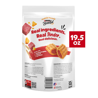 Purina  Baked Delights Hugs with Real Beef and Cheese Oven Baked Dog Treats, 19.5 Oz Pouch