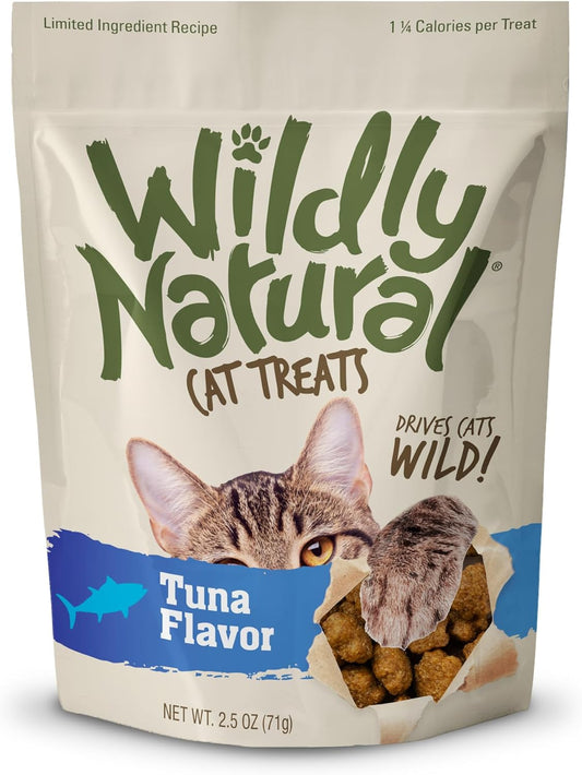Cat Treats, Low Calorie Cat Treats, No Grains, Healthy Snacks Made with Natural Ingredients, Kitten Essentials, High Protein Snack, Tuna Flavor, 2.5 Oz