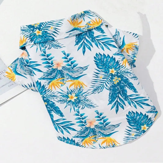 Multicolor Shirt for Small and Medium Dogs, Polyester Dog Outfit for Holidays, Travel, Home and Parties