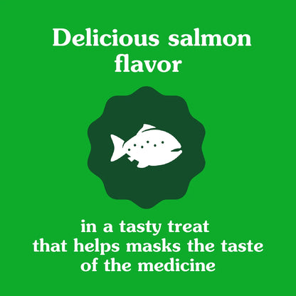 FELINE  PILL POCKETS Natural Cat Treats, Salmon Flavor, 1.6 Oz. Pack (45 Treats)